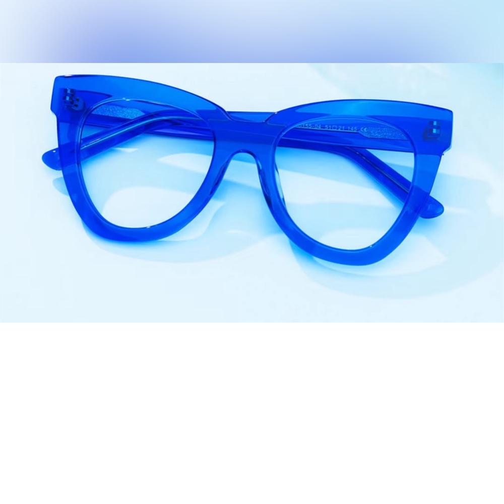 Eyeglass frames - cateye blue